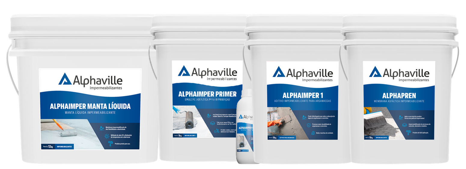 Linha de impermeabilizantes Alphaville