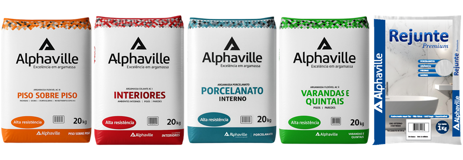Linha de argamassas Alphaville