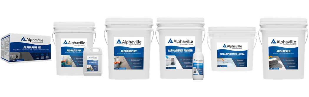 Linha de impermeabilizantes Alphaville